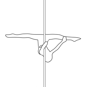 Photo of the pole dance move Satellite