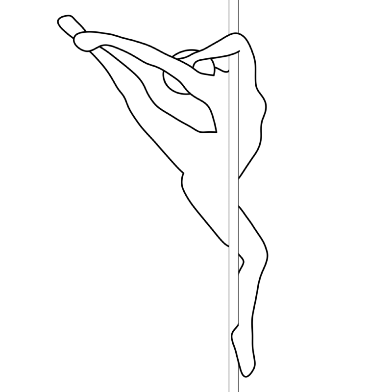 Illustration of the pole dance move Chenlily