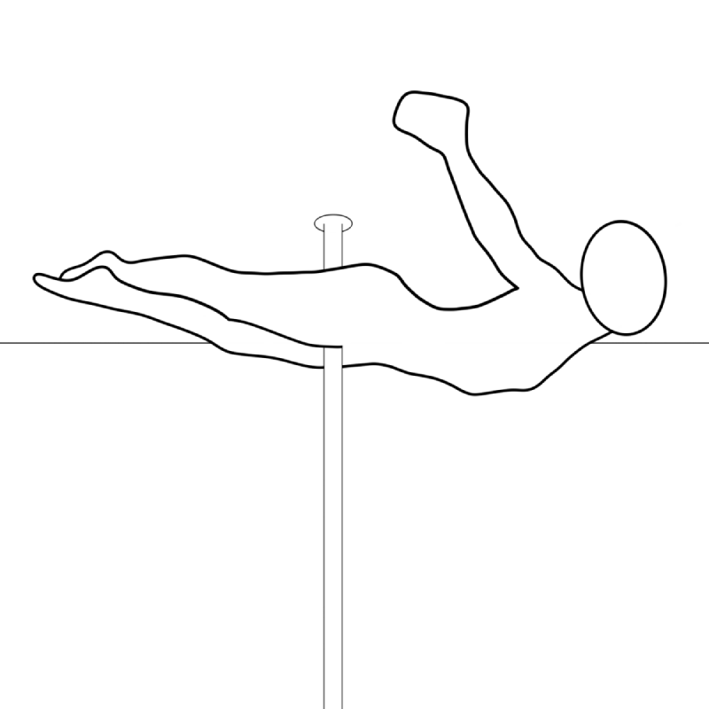 Illustration of the pole dance move Deathlay